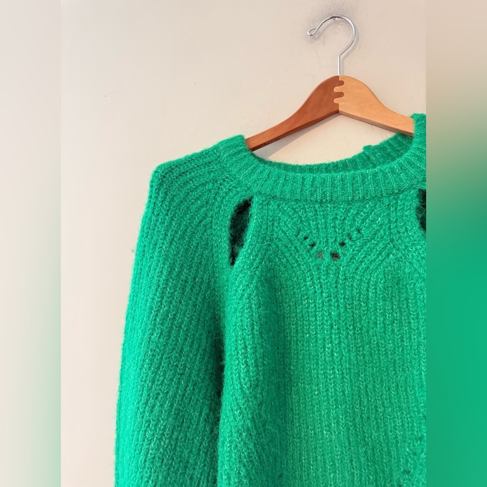 Anthropologie Maeve Green‎ Knit Sweater Large ASTR the label Pilcro Revolve - Picture 5 of 6